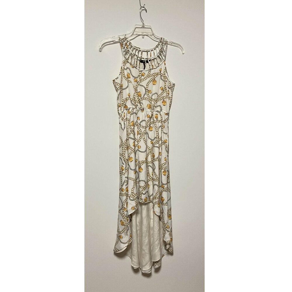 BCBG Paris Spring/Summer Manoukian Hi-Low Sun Dress, Size XS, White Dress, Lined